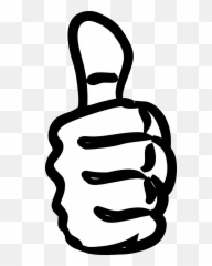Download White Black Thumbs Up Clip Art - Icon Png Transparent Background Green