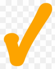 Orange Check Mark 5 Icon - Free orange icons Pink Check Transparent Background png