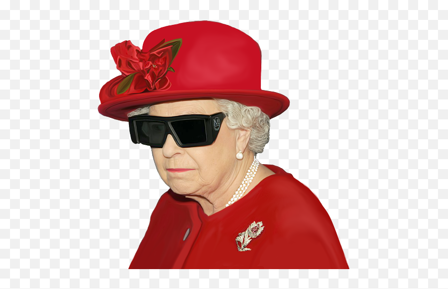 Queen Elizabeth Ii T - Shirt For Sale By Artworkzee Designs Png,Hat With Glasses Icon Android
