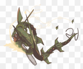Battle Damage Mega Rayquaza - Illustration Png,Rayquaza Png