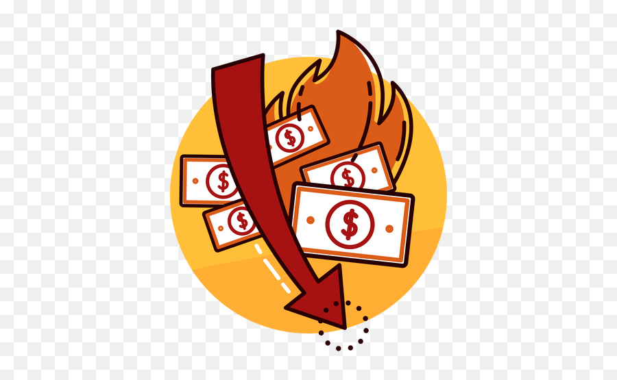 Money Burn Rate Icon - Clip Art Png,Burn Png