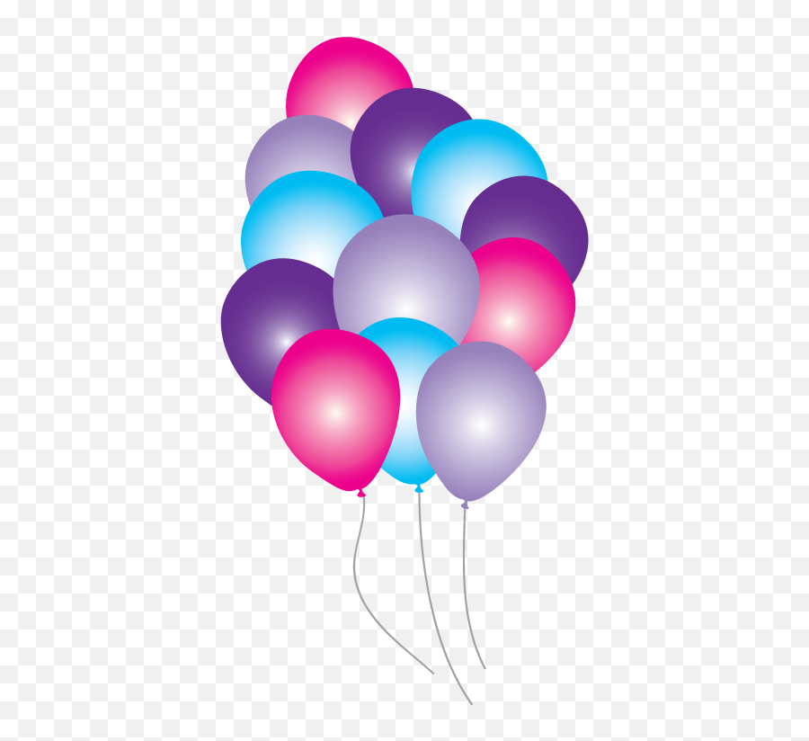 Clipart Balloon Frozen Transparent - Pink And Purple Balloons Clipart Png,Frozen Transparent