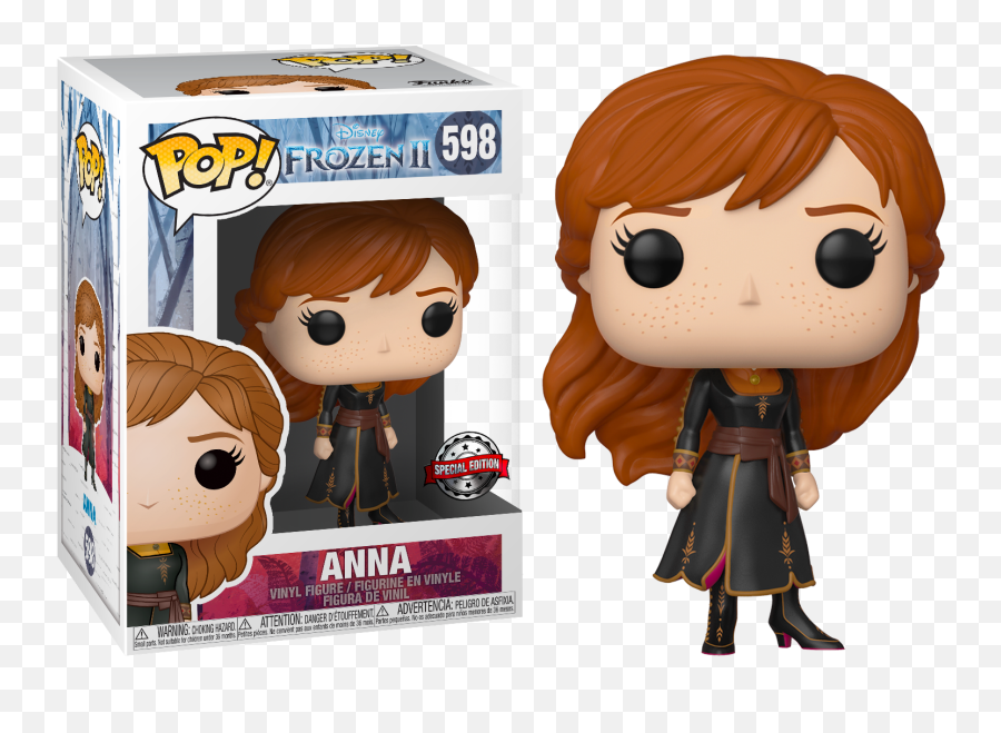 Funko Pop Frozen 2 - Anna Travelling 598 Funko Pop Frozen 2 Png,Frozen 2 Logo Png