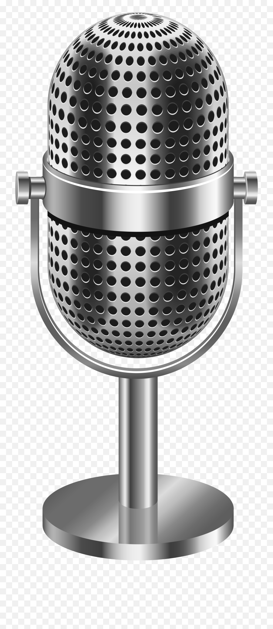 Png - Retro Microphone Transparent Clipart,Microphone Transparent Background