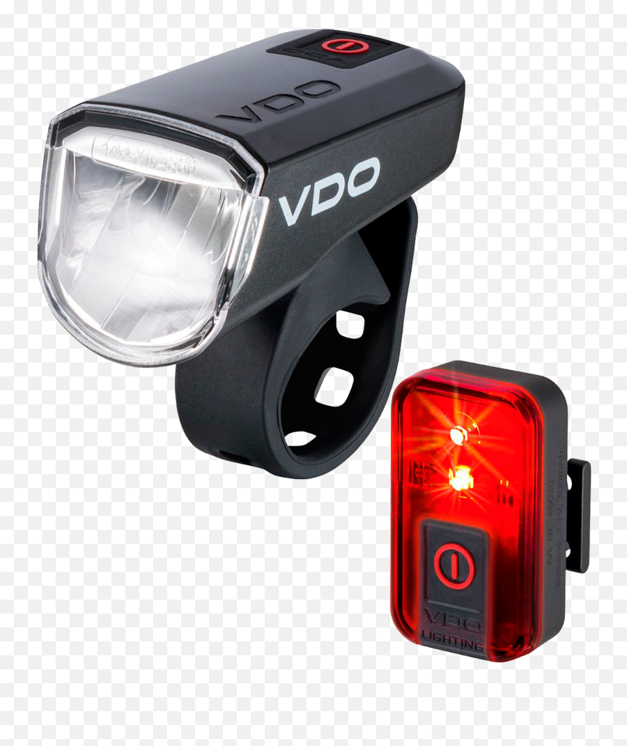 Vdo Eco M30 Front U0026 Rear Light Set - Vdo Usb Cycle Light Png,Flash Of Light Png