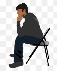 Big Image - Person Sitting In Chair Png,Chair Clipart Png