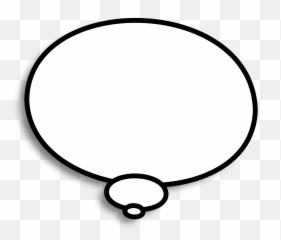 Speech Bubble Png Transparent Image - White Outline