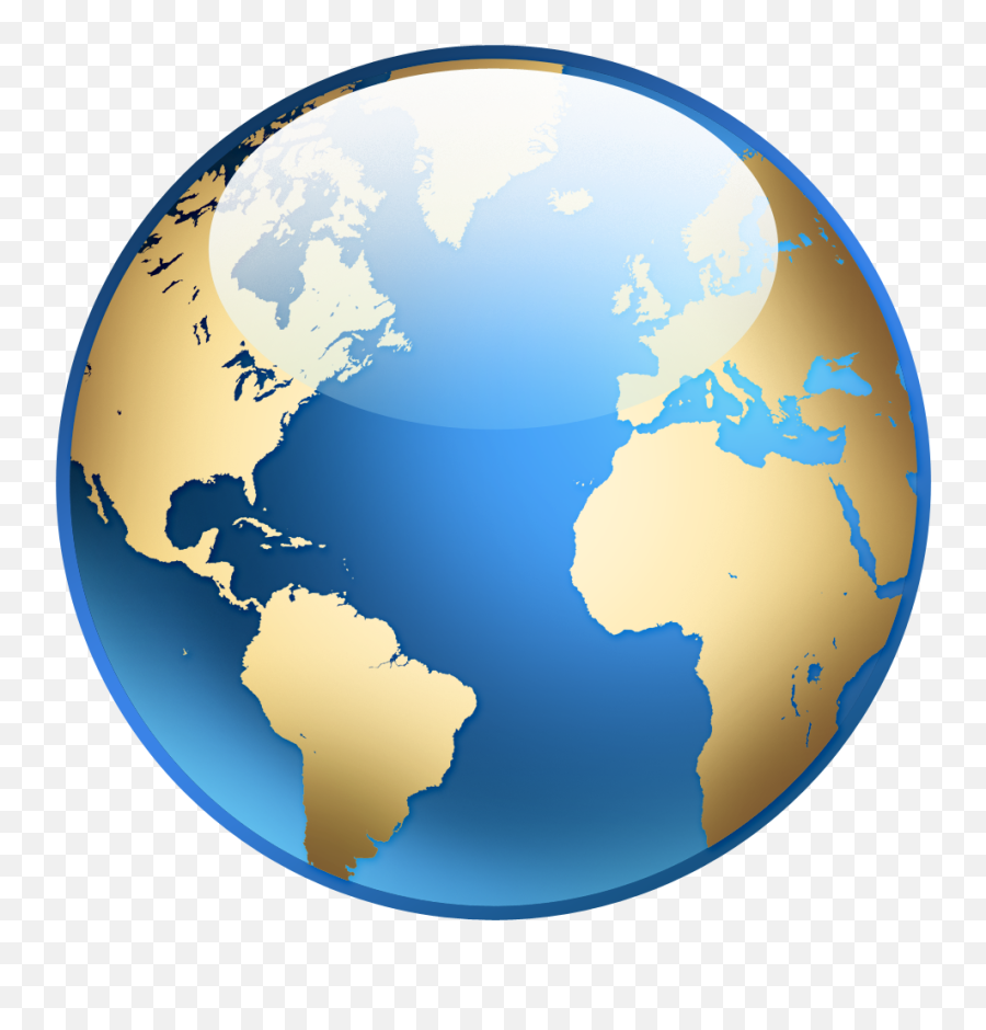 Clipart Globe Transparent Background - Transparent Background Globe Clip Art Png,Earth Clipart Transparent Background