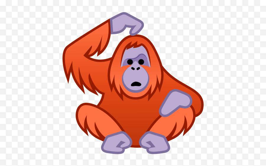 Orangutan Emoji - Orangutan Emoji Png,Orangutan Png