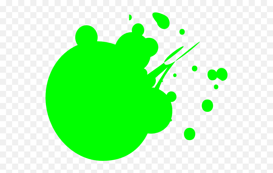 Neon - Green Paint Splatter Png,Green Dot Png