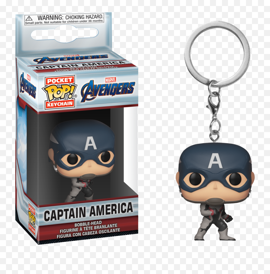 Avengers 4 Endgame - Captain America Pocket Pop Vinyl Captain America Funko Pop Keychain Png,Captain America Transparent