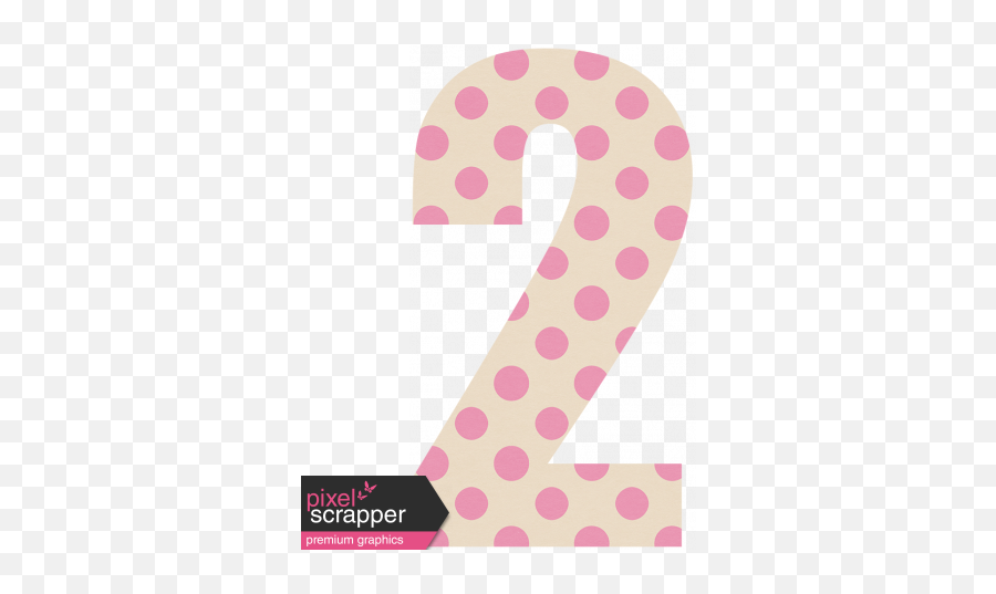 Baby - Number 2 Polkadot Graphic By Melo Vrijhof Polka Dot Png,Number 2 Transparent