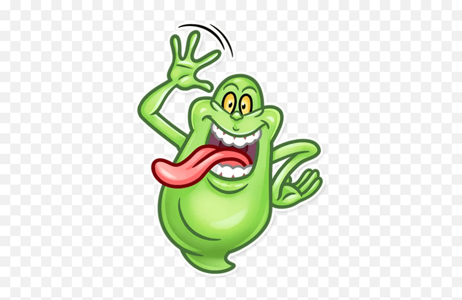 Slimer - Telegram Sticker Cartoon Png,Slimer Png