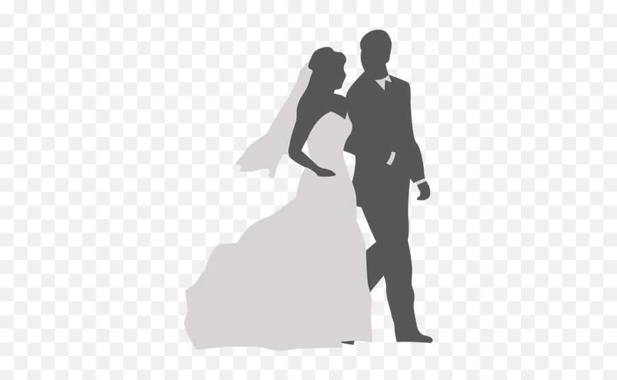 Silhouette Of Couple Walking - Wedding Couple Walking Silhouette Png,Walking Silhouette Png