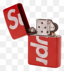 Supreme Logo Zippo - Red png