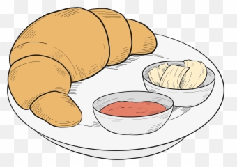 Croissant For Breakfast Clipart Free Download Transparent - Bowl Png,Croissant Png