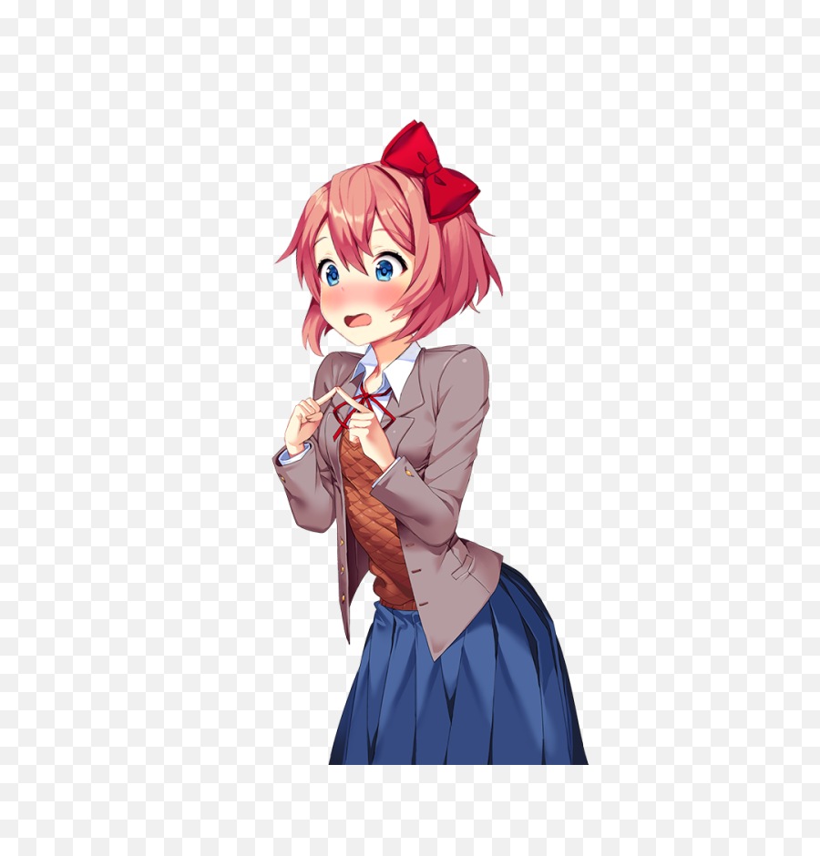 Check Out This Transparent Doki Literature Club Sayori - Doki Doki Literature Club Sayori Png,Anime Hair Transparent