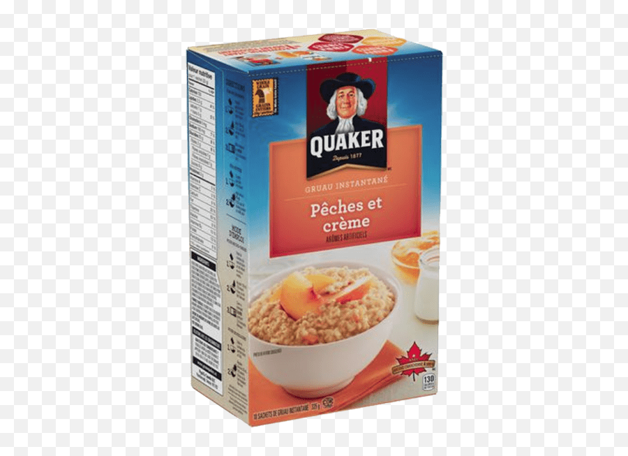 Dairy Quaker Oats Hot Cereals And - Peaches And Cream Oatmeal Png,Quakers Oats Logo