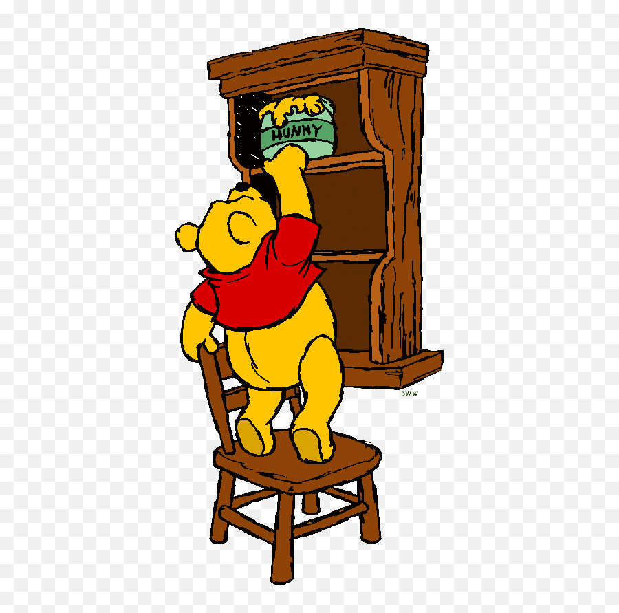 Pinecone Reaching For Honey Pot Winnie - Winnie The Pooh Reaching For Honey Png,Honey Pot Png