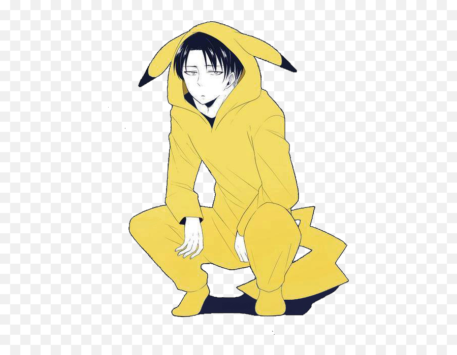 Download Module - Levi Ackerman Pikachu Png Image With No Pikachu Hoodie Anime Character,Levi Png