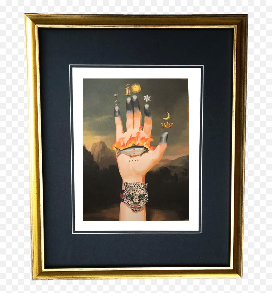 Vintage Gold Frame Gucci Celestial Hand - Ignasi Monreal Png,Vintage Gold Frame Png