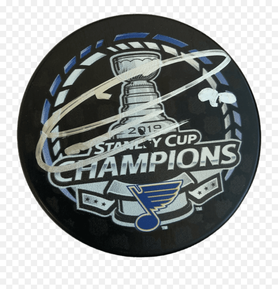 St Louis Blues Ryan Ou0027reilly Autographed Stanley Cup Puck Replica Trophy And Display Case Set - Boston Bruins Stanley Cup Png,Stanley Cup Logo