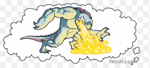 Monster In Thought Bubble Illustration - Twinkl Fictional Character png