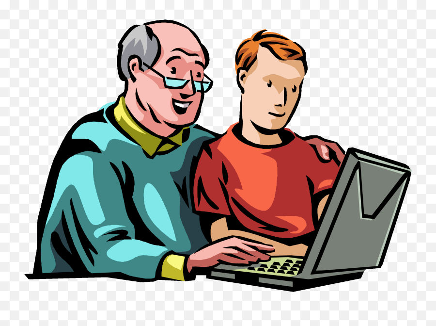 Clip Art Clipart Broker - Grandfather With Grandson Grandfather With Hair Clipart Png,Grand Dad Png