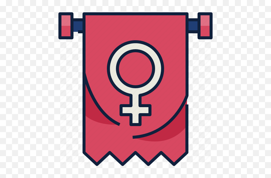 Banner Female Symbol Flag Woman Womens Day Girl Icon - Download On Iconfinder Vertical Png,Woman Symbol Icon