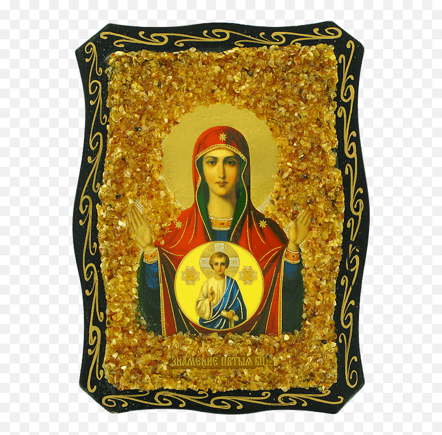 Orthodox Icon Of The Mother God - Religious Item Png,Religious Icon Bracelets