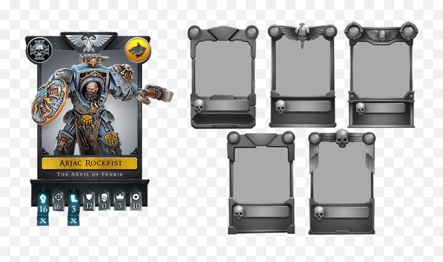 Design Blog 25 Evolution Of The Card Art - Warhammer Combat Backgroud For Card Warhammer 40k Png,Warhammer Chaos Icon
