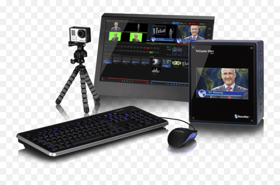 Streaming Your Church Services Live To Facebook And More - Newtek Tricaster Mini 4k Png,Live Feed Icon