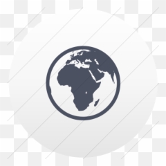 Iconsetc Flat Circle Blue Gray White Gradient Classica - Map Of The World Cutout png