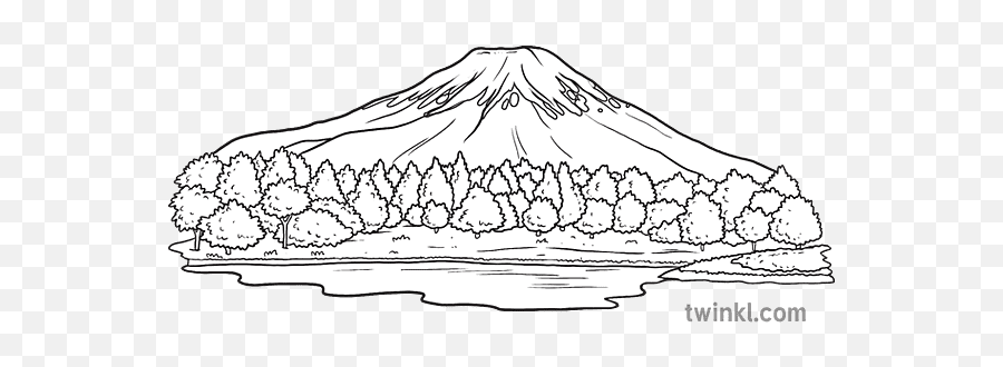 Mount Fuji Tírdhreach Japan Map Icon Landmark Usa Ks1 Black - Scoria Cones Png,Map Of Usa Icon