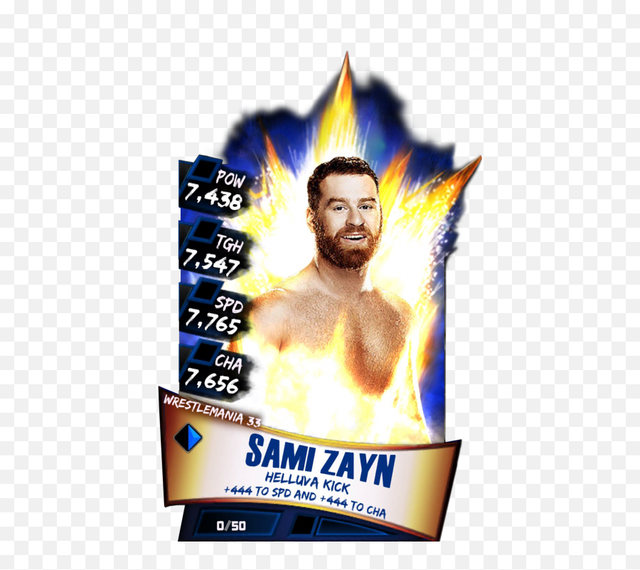 Sami Zayn - Wrestlemania 33 Wwe Supercard Png,Sami Zayn Png