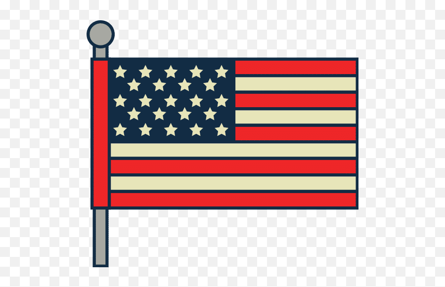 American Flag Icon - Canva American Png,Waving American Flag Icon