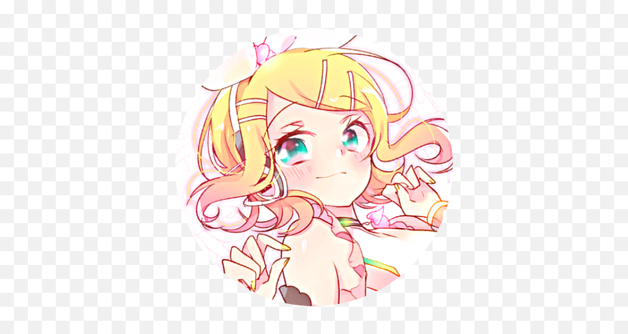 68324911 Pixiv Id - Girly Png,Rin Kagamine Icon