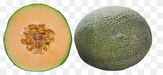 Half Cantaloupe Slices Png Image - Whole Cantaloupe Png,Cantaloupe Png