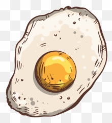 Fried Egg Illustration Transparent Png U0026 Svg Vector - Huevo Frito Png Dibujo