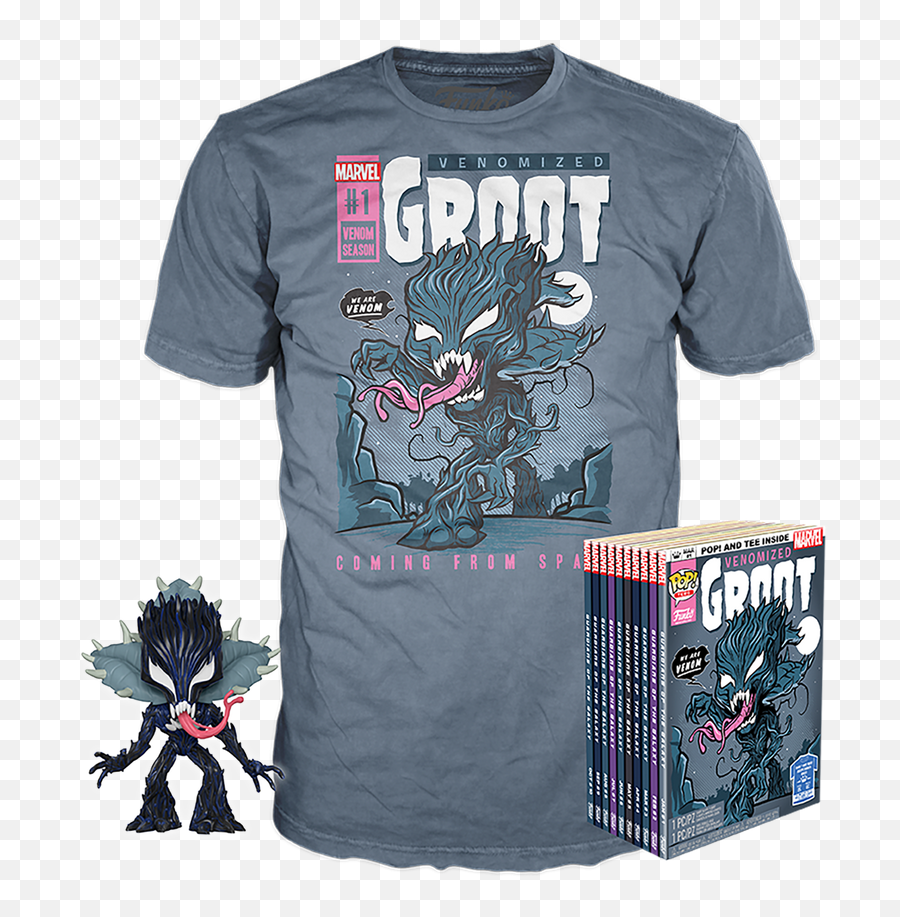 Venomized Groot Glow In The Dark - Marvel School Band Shirt Png,Groot Icon