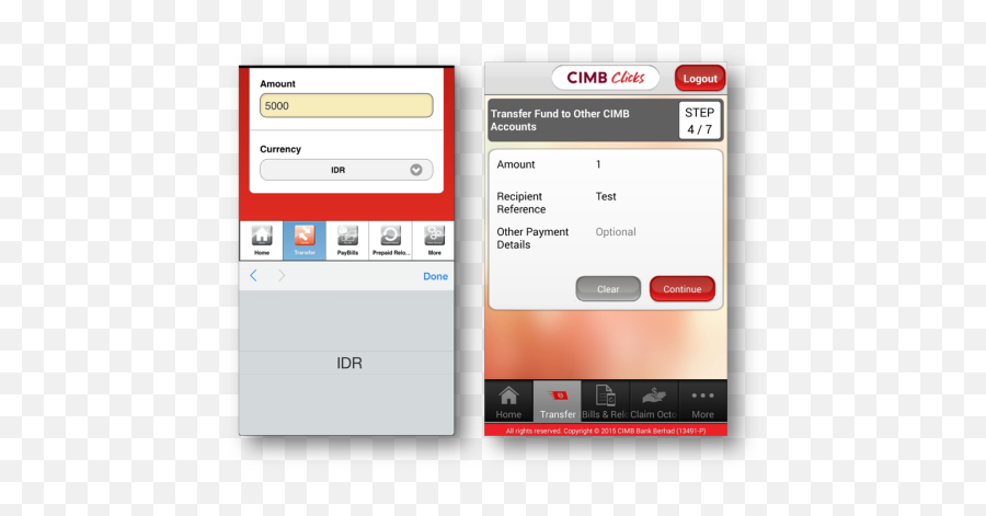 Banking App Ux Review Cimb Clicks Malaysia And Go Mobile - Cimb Bank Consistency Message Png,Cimb Icon
