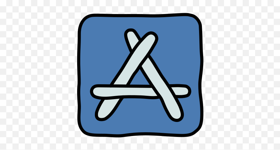 App Store Icon In Doodle Style - App Store Doodle Png,Available On The App Store Icon