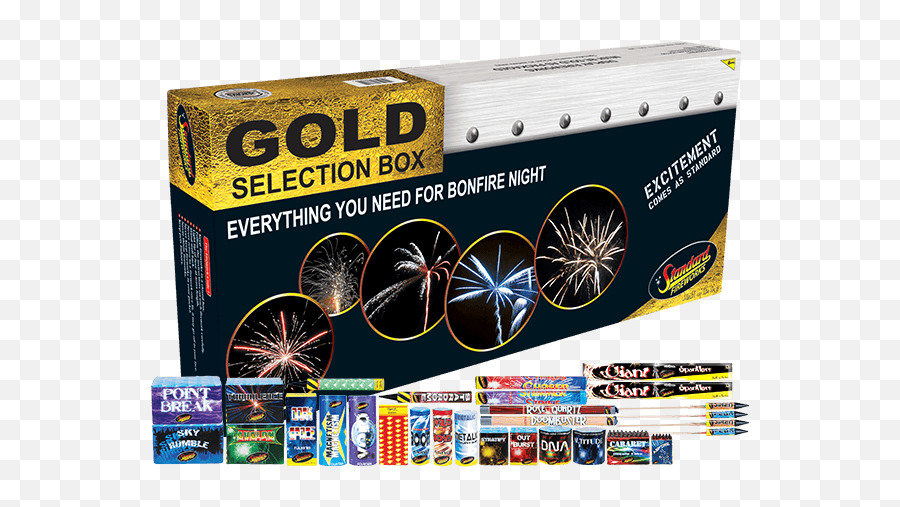 Gold Selection Box - Fireworks Png,Gold Fireworks Png