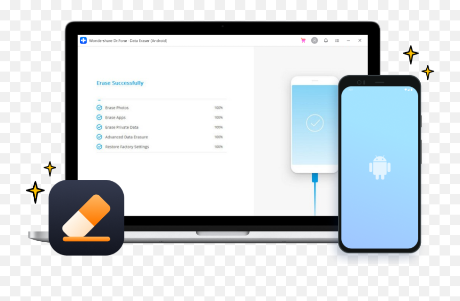 Officialdrfone - Android Data Eraser Fully Erase Dr Fone Data Eraser Png,Lost Settings Icon On Android