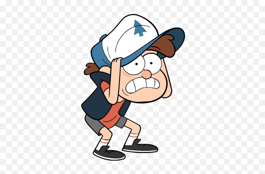 Gravity Falls Stickers Whatsapp Png Scared
