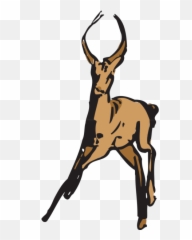 Antelope Running Away Png Svg Clip Art For Web - Download Art