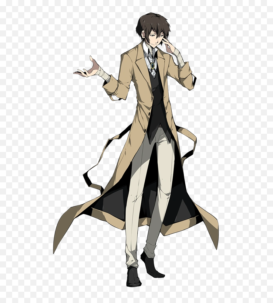 Top 29 Brown Hair Anime Boys - Dazai Osamu Anime Png,Miyano Mamoru Icon Png