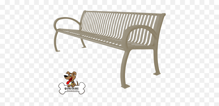 Park Bench Architectural Series W Slat Back - Bench Png,Park Bench Png