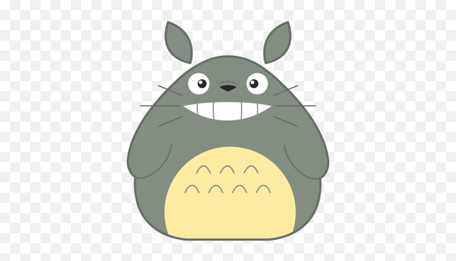 Download Black And White Library Totoro - Totoro Clip Art Png,Totoro Png