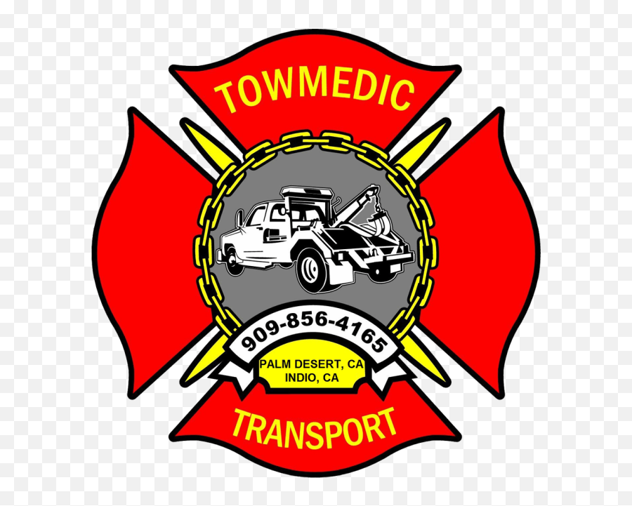 Towmedic Transport Towing Services Palm Desert Ca - Emblem Png,Transport Logo